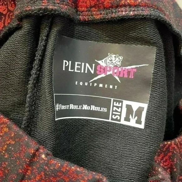 Phillip Plein Sport Black Red Jogging Trousers size M - Picture 4 of 10